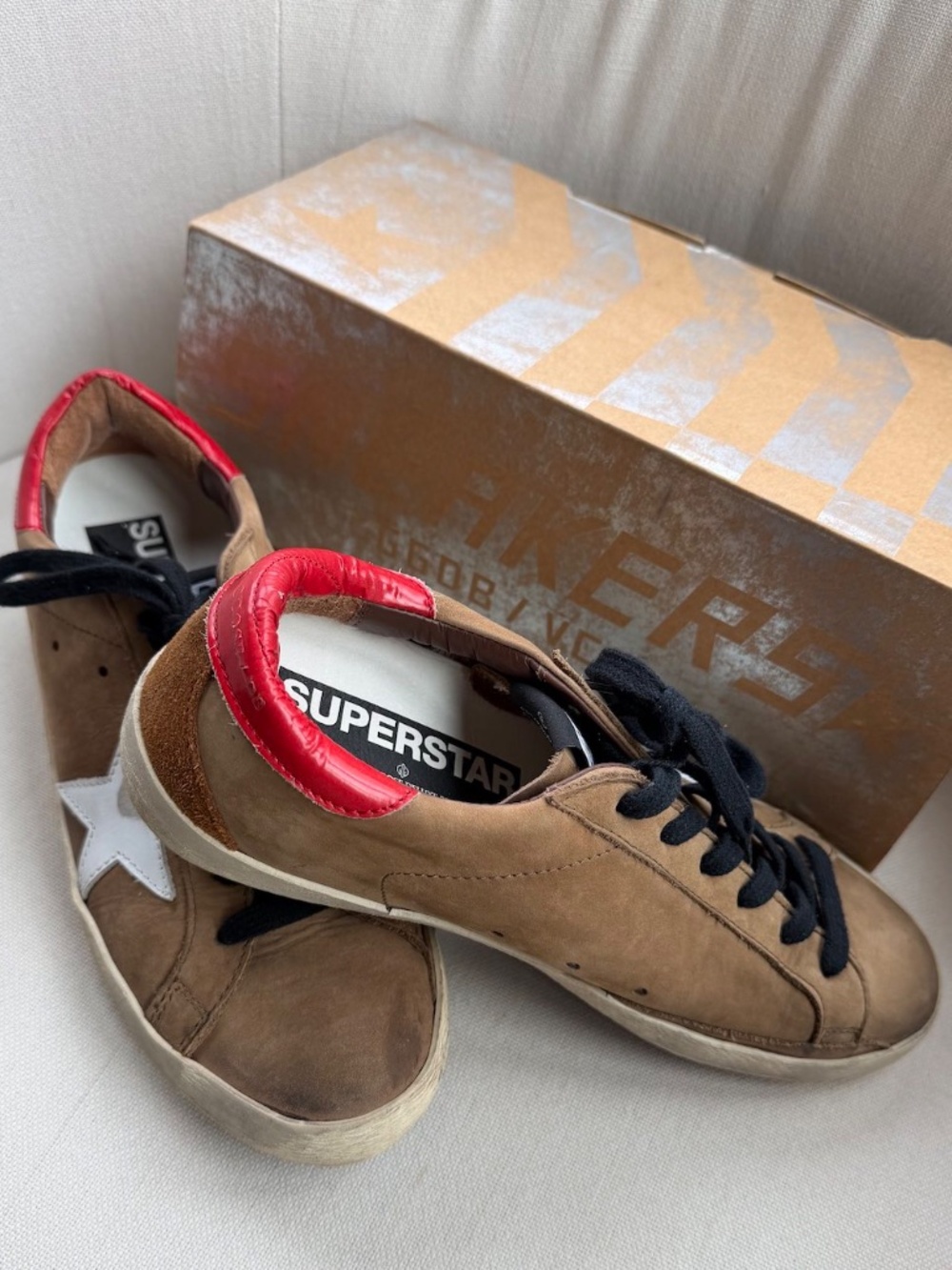 Golden Goose Superstar Sneakers | Olive Nabuk | EU 40 with box - Picture 6 of 12